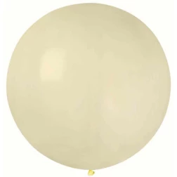 Balón veľký pastelový slonová kosť, 80cm